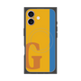 プレミアムスクエアケース with MagSafe［ オリジナル - initial color line - G orange ］