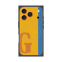 プレミアムスクエアケース with MagSafe［ オリジナル - initial color line - G orange ］