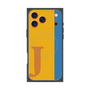 プレミアムスクエアケース with MagSafe［ オリジナル - initial color line - J orange ］