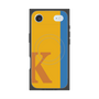 プレミアムスクエアケース with MagSafe［ オリジナル - initial color line - K orange ］