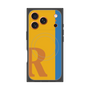 プレミアムスクエアケース with MagSafe［ オリジナル - initial color line - R orange ］