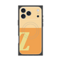 プレミアムスクエアケース with MagSafe［ オリジナル - initial two tone - Z orange ］
