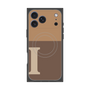 プレミアムスクエアケース with MagSafe［ オリジナル - initial two tone - I brown ］