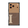 プレミアムスクエアケース with MagSafe［ オリジナル - initial two tone - I brown ］