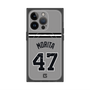 プレミアムスクエアケース with MagSafe［ 読売ジャイアンツ - #47 MORITA - ビジター ］