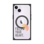 プレミアムスクエアケース with MagSafe［ オリジナル - ドットオーバーレイ - FOLLOW YOUR HEART/A ］