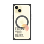 プレミアムスクエアケース with MagSafe［ オリジナル - ドットオーバーレイ - FOLLOW YOUR HEART/A ］