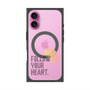 プレミアムスクエアケース with MagSafe［ オリジナル - ドットオーバーレイ - FOLLOW YOUR HEART/A ］