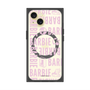 プレミアムスクエアケース with MagSafe［ Barbie - ロゴパターン3 - クリア ］