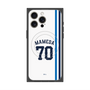 プレミアムスクエアケース with MagSafe［ 埼玉西武ライオンズ- #70 MAMEDA - ホーム ］