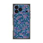 プレミアムスクエアケース with MagSafe［ 日比谷花壇 - FloralSymphony - ネイビー ］