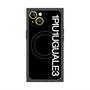 プレミアムスクエアケース with MagSafe［ 1PIU1UGUALE3 - ロゴ vertical - ブラック ］