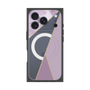 プレミアムスクエアケース with MagSafe［ マーブルトライアングルパレット - Purple ］