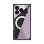 プレミアムスクエアケース with MagSafe［ マーブルトライアングルパレット - Purple ］