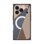 プレミアムスクエアケース with MagSafe［ マーブルトライアングルパレット - Brown ］