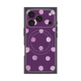 プレミアムスクエアケース with MagSafe［ 水彩ドット・レトロカラー - Purple ］