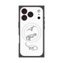 プレミアムスクエアケース with MagSafe［ Dinosaurs No.1 - White ］