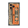プレミアムスクエアケース with MagSafe［ RETORO CASSETTE TAPE - Skeleton Orange ］