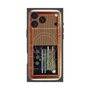 プレミアムスクエアケース with MagSafe［ RETORO RADIO - Brown ］
