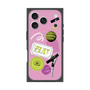 プレミアムスクエアケース with MagSafe［ Playful sticker - Dusty Pink ］