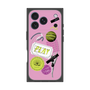 プレミアムスクエアケース with MagSafe［ Playful sticker - Dusty Pink ］