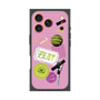 プレミアムスクエアケース with MagSafe［ Playful sticker - Dusty Pink ］