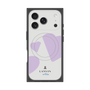 プレミアムスクエアケース with MagSafe［ LANVIN en Bleu Hearts Purple - ランバン ハート パープル ］