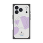 プレミアムスクエアケース with MagSafe［ LANVIN en Bleu Hearts Purple - ランバン ハート パープル ］