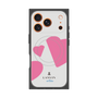 プレミアムスクエアケース with MagSafe［ LANVIN en Bleu Hearts Pink - ランバン ハート ピンク ］