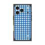 プレミアムスクエアケース with MagSafe［ Checkered Blue - ギンガムチェック ブルー ］
