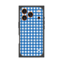 プレミアムスクエアケース with MagSafe［ Checkered Blue - ギンガムチェック ブルー ］