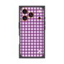 プレミアムスクエアケース with MagSafe［ Checkered Purple - ギンガムチェック パープル ］
