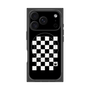 プレミアムスクエアケース with MagSafe［ Racing checkered flag - レーシングチェッカーフラッグ ］