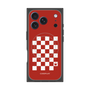 プレミアムスクエアケース with MagSafe［ Racing checkered flag Red - レーシングチェッカーフラッグ レッド ］