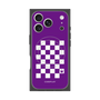 プレミアムスクエアケース with MagSafe［ Racing checkered flag Purple - レーシングチェッカーフラッグ パープル ］