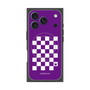 プレミアムスクエアケース with MagSafe［ Racing checkered flag Purple - レーシングチェッカーフラッグ パープル ］