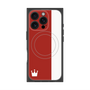 プレミアムスクエアケース with MagSafe［ CASEPLAY Bi-Colors Red & White - ケースプレイ・バイカラー レッド＆ホワイト ］