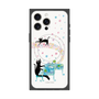 プレミアムスクエアケース with MagSafe［ おかべてつろう - 黒猫クロのとおりみち ］