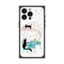 プレミアムスクエアケース with MagSafe［ おかべてつろう - 黒猫クロのとおりみち ］