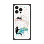 プレミアムスクエアケース with MagSafe［ おかべてつろう - 黒猫クロのとおりみち ］