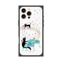 プレミアムスクエアケース with MagSafe［ おかべてつろう - 黒猫クロのとおりみち ］