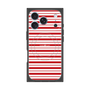 プレミアムスクエアケース with MagSafe［ Small Border - Red ］