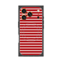 プレミアムスクエアケース with MagSafe［ Middle Border - Red ］