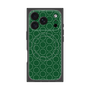 プレミアムスクエアケース with MagSafe［ Dot Circle - Green ］