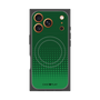 プレミアムスクエアケース with MagSafe［ Dot Gradation - Green ］