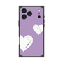 プレミアムスクエアケース with MagSafe［ Two Hearts - Purple ］