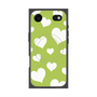 プレミアムスクエアケース with MagSafe［ Dot Hearts - Green ］