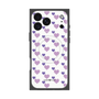 プレミアムスクエアケース with MagSafe［ Stripe Hearts - Purple ］