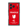 プレミアムスクエアケース with MagSafe［ FRAGILE - Red ］