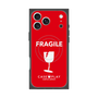 プレミアムスクエアケース with MagSafe［ FRAGILE - Red ］